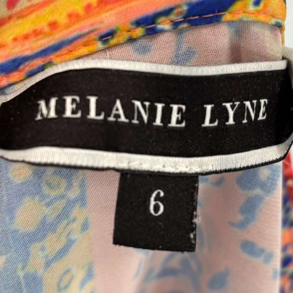 Melanie Lyne multicolour smocked blouse - Picture 6 of 7